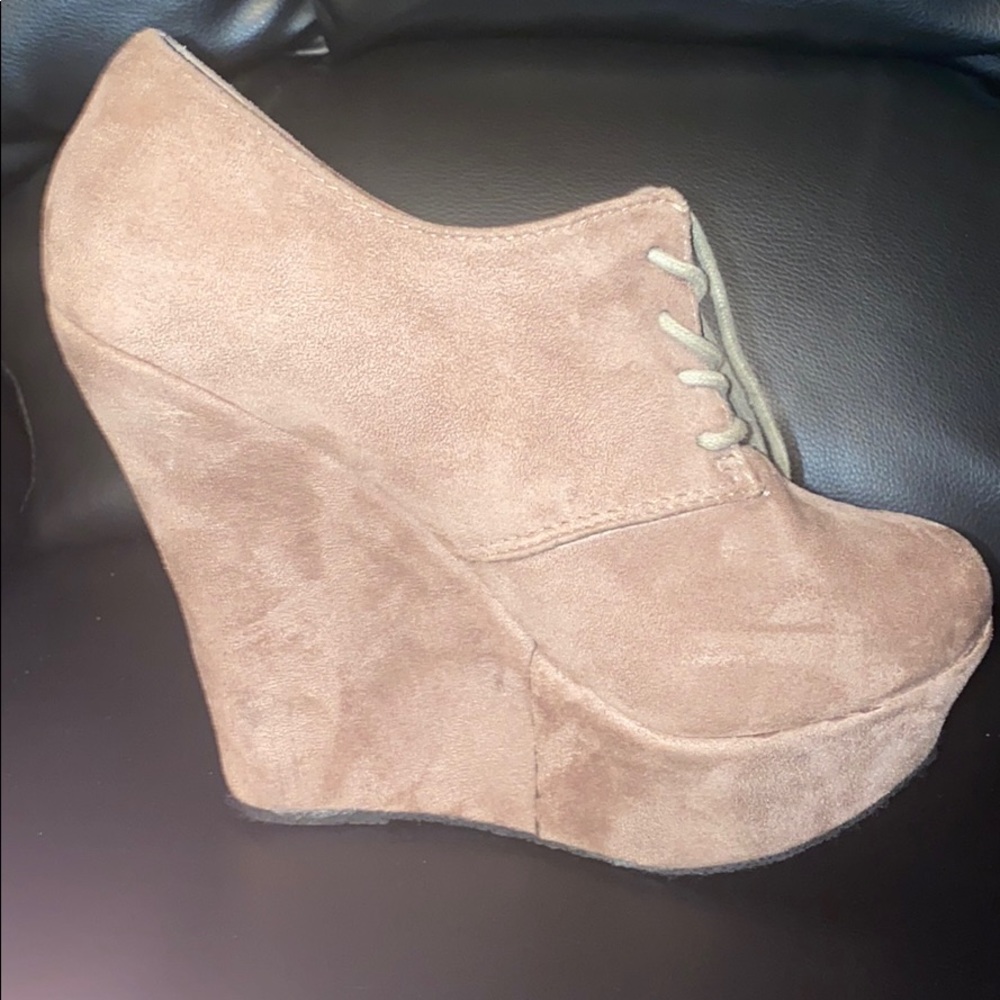 Tan Wedge Heels